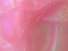 Multicolor Effekt-Organza rosa
