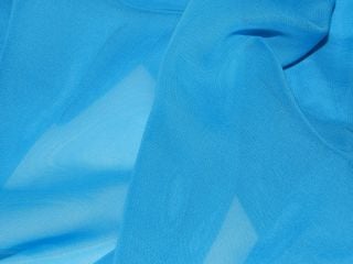 Chiffon Stoff türkis