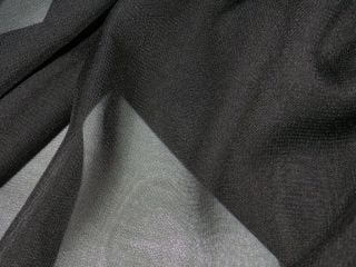 Chiffon Stoff schwarz