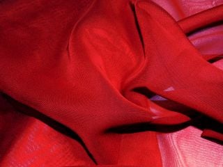 Chiffon Stoff dunkelrot