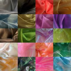 Stoffreste Organza 200g - B-Ware - Farb  Mustermix