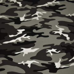 Camouflage Stoff Tarnstoff Meterware grau schwarz